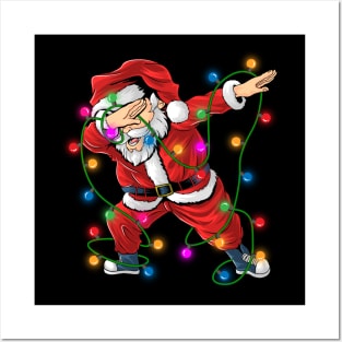 Dabbing Santa Claus Christmas Fun Ho Dubbing Posters and Art